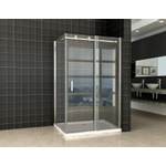 Wiesbaden Pared cabine met 1 schuifdeur 1200 x 900 x 2000 x 8 mm nano helder glas/chroom SW10426
