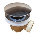 Wiesbaden Caral clickwaste afvoerplug vrijstaand bad 1 1/2" chroom SW295947