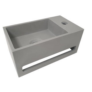 Wiesbaden Julia fontein Solid Surface 35 x 20 x 16 cm betonlook rechts