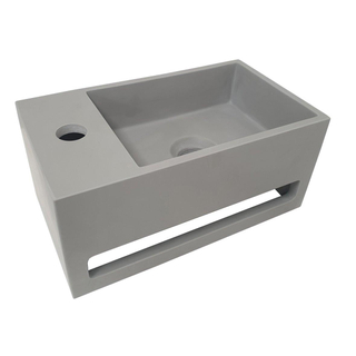 Wiesbaden Julia fontein Solid Surface 35 x 20 x 16 cm betonlook links