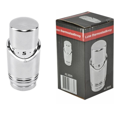 Riko luxe thermostaatknop M-30 chroom