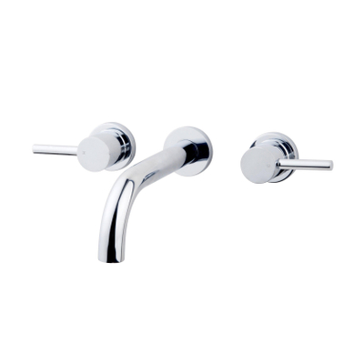 Wiesbaden Caral wastafelmengkraan 2-knops inbouw chroom