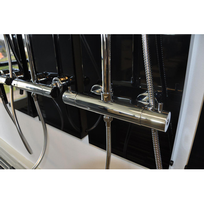 Wiesbaden Caral thermostatische regendoucheset opbouw chroom