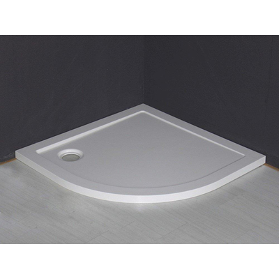 Xellanz douchebak 90x90x4cm SMC kwartrond inbouw wit OUTLETSTORE