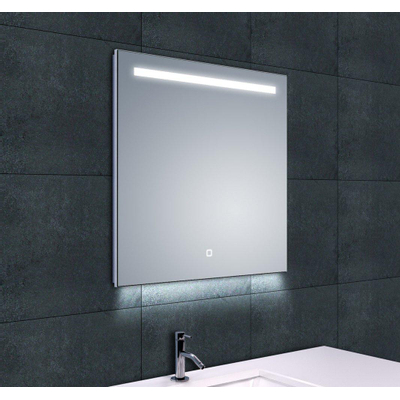 Wiesbaden Ambi one spiegel vierkant met LED, dimbaar en spiegelverwarming 60 x 60 cm