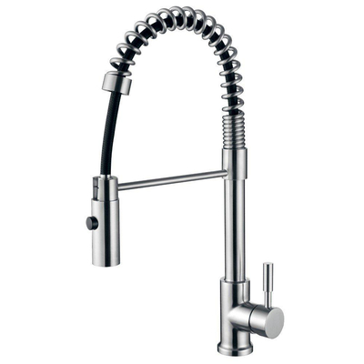 Wiesbaden 304 Floyd keukenkraan met coldstart en handdouche RVS