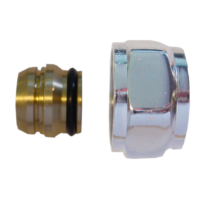 Riko adaptor eurokonus/knel 15mm chroom