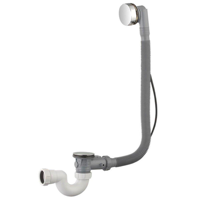 Wiesbaden Badafvoer en overloopcombinatie met pop-up waste chroom