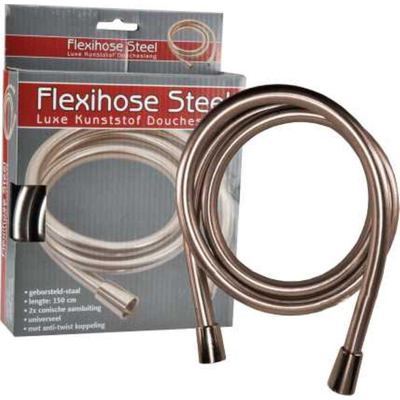 Wiesbaden Doucheslang kunststof 150 cm RVS look