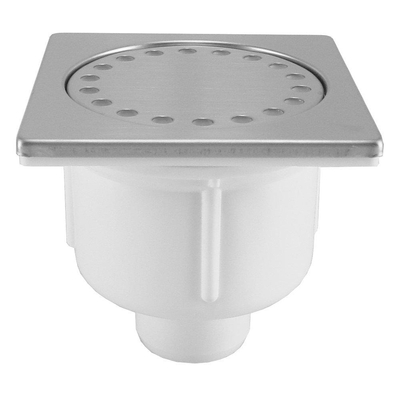 Riko Doucheplug 10x10 onderuitlaat RVS