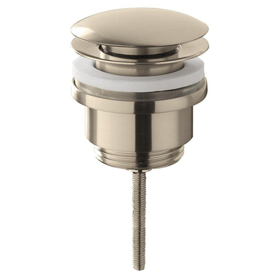 Wiesbaden Caral clickwaste afvoerplug 5/4" geborsteld staal