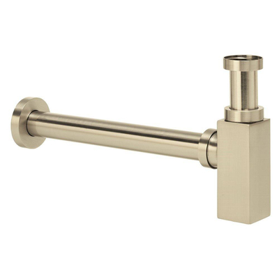 Wiesbaden Star sifon vierkant 5/4" x 32 mm geborsteld staal