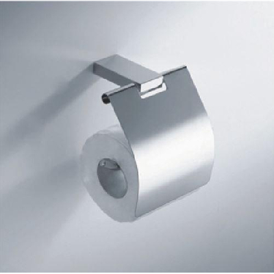 Wiesbaden Eris toiletrolhouder met klep chroom SHOWROOMMODEL