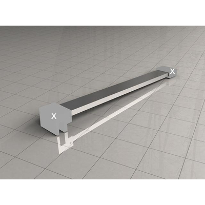 Wiesbaden losse stabilisatiestang 120cm chroom