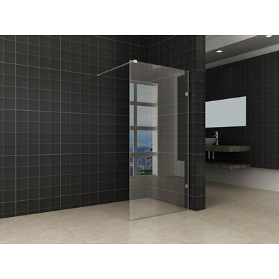 Wiesbaden Less inloopdouche 500 x 2000 x 8 mm nano helder glas/chroom