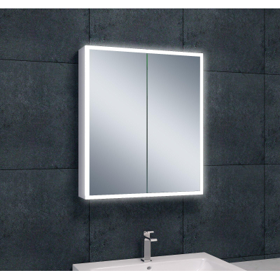 Wiesbaden Quatro spiegelkast met LED, dimbaar 60 x 70 x 13 cm