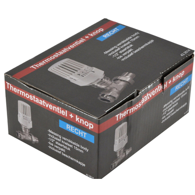 Riko thermostatische radiatorventiel 1/2''x15mm recht