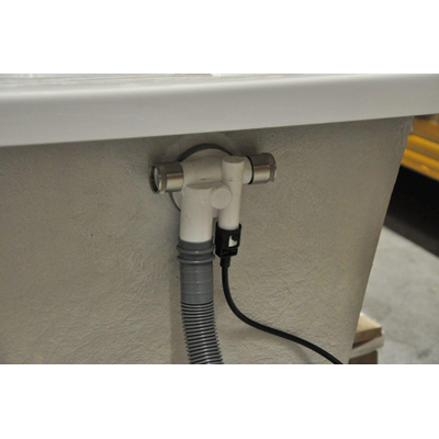 Wiesbaden Luxe bad plugoverloopcombintatie met badvulfunctie chroom