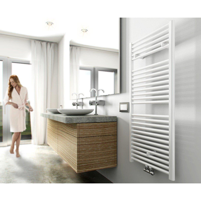 Wiesbaden Elara sierradiator 120x60cm midden onder aansluiting 830Watt wit