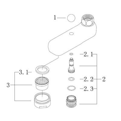 Wiesbaden Swan Thermostatische Baduitlopen Chroom