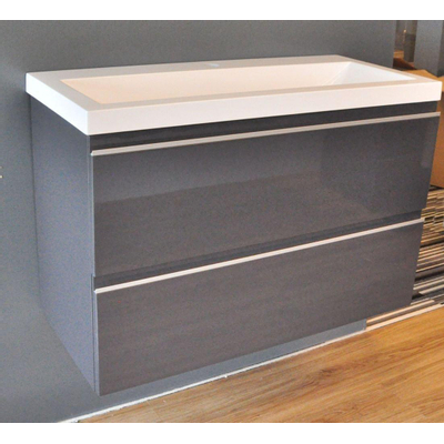 Wiesbaden Shall onderkast 80 x 36 cm grafietgrijs