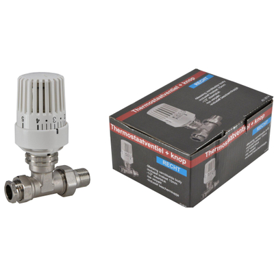 Riko thermostatische radiatorventiel 1/2''x15mm recht