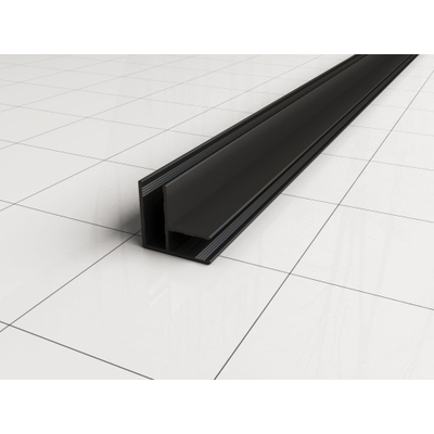 Wiesbaden Slim hoekprofiel 2000 x 10 mm mat zwart