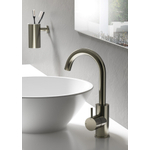 Hotbath Cobber hoge wastafelmengkraan met draaibare uitloop verouderd ijzer SHOWROOMMODEL SHOW21238