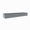 Mondiaz FOGE wastafelonderkast - 200x45x25cm - 2 lades - uitsparing links en rechts - softclose - Plata SW1015788