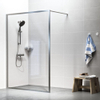 Sealskin Contour inloop douche type A3 98 cm breed, 200 cm hoog, RVS, 6 mm helder veiligheidsglas SW296213