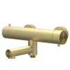 IVY Concord Badthermostaatkraan opbouw - draaibare baduitloop - omstel - RVS316 - geborsteld mat goud PVD SW1031117