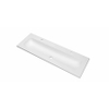 INK Reflekt wastafel - 120x40x1.5cm polystone centraal met 2 kraangaten - mat wit SW955946
