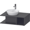 Duravit D-Neo wastafelonderkast 80x26x55cm Grafiet Mat SW641271