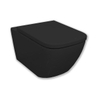 Royal Plaza Brevis Toiletset - 52.5cm - hangend - spoelrandloos - diepspoel - met zitting - softclose - quick release - zwart SW1122436