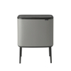 Brabantia Bo Touch Bin Afvalemmer - 36 liter - kunststof binnenemmer - mineral concrete grey SW1117507
