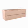 Mondiaz HAY wastafelonderkast - 140x45x50cm - 2 lades - uitsparing rechts - softclose - Rosee SW1016022