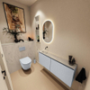 MONDIAZ TURE-DLUX 120cm toiletmeubel Clay. EDEN wastafel Opalo positie links. Zonder kraangat. SW1104250