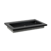 Forzalaqua Nova wastafel 80.5x51.5x9.5cm Rechthoek 2 kraangaten Natuursteen Graniet gezoet SW369946