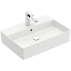 Villeroy & Boch Memento 2.0 Opzet Wastafel - 60x42cm - overloop - ceramic+ - stone white SW209587