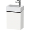 Duravit D-Neo wastafelonderkast 36.4x44x22.2cm Linksdraaiend 1 deur wit Mat SW640545