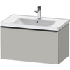 Duravit D-Neo wastafelonderkast 78.4x44x45.2cm 1 lade met softclose Betongrijs Mat SW640746