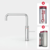 Quooker NL Fusion square kokendwaterkraan opbouw uitloop draaibaar met Combi+ reservoir & Cube reservoir Chroom SW299788