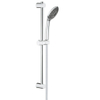 GROHE Vitalio Joy 110 Mono Glijstangset - 60cm - ronde handdouche - 1 straalsoort - gladde doucheslang - chroom/zwart 4357673