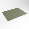 Mondiaz TOP 46 Topblad - 40x46x0.9cm - geschikt voor afdekplaat - Solid surface - Army SW1020460