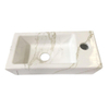 Wiesbaden Rhea mini fontein rechts 36,5 x 18 x 9 cm keramiek carrara SW484772