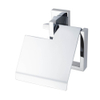 Haceka Edge Toiletrolhouder met klep chroom SW653983