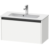 Duravit Ketho 2 wastafelonderbouwkast met 1 lade 68x39x44cm met greep antraciet wit mat SW771892