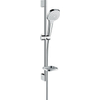 Hansgrohe Croma select e vario unica glijstangset 65cm casetta chroom wit GA42266