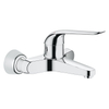 GROHE Euroeco wandkraan met koppelingen inclusief hendel 17cm 20,3cm chroom 0437502
