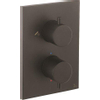 Crosswater MPRO Crossbox Douchekraan - inbouw - thermostatisch - 3 functies - incl. inbouwdeel - zwart mat SW1390066